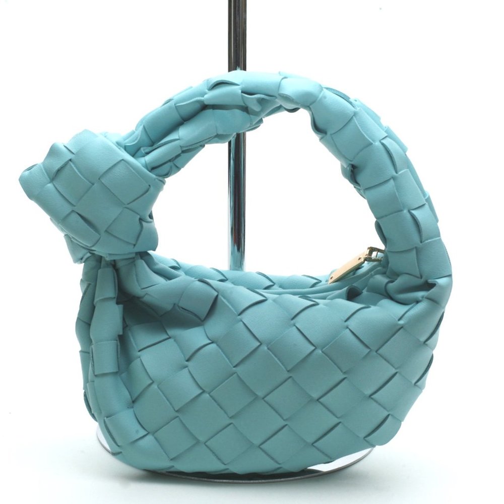 Elegant Woven Blue Tote Bag
